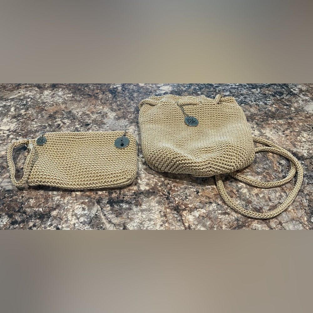 The Sak bag and wristlet